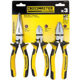SET PINZAS 3 PS CROSS - 1/2CAÑA, ALICATE, UNIVERSAL